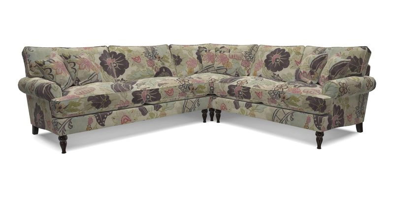 Cooksbridge LHF Corner Sofa in Cloth 21 Oak Leaf Beech