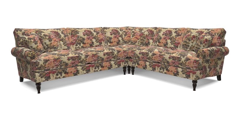 Cooksbridge LHF Corner Sofa in Cloth 21 Oak Leaf Beech