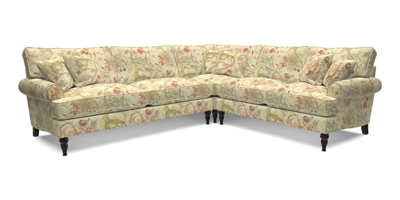 Cooksbridge LHF Corner Sofa in Cloth 21 Oak Leaf Beech