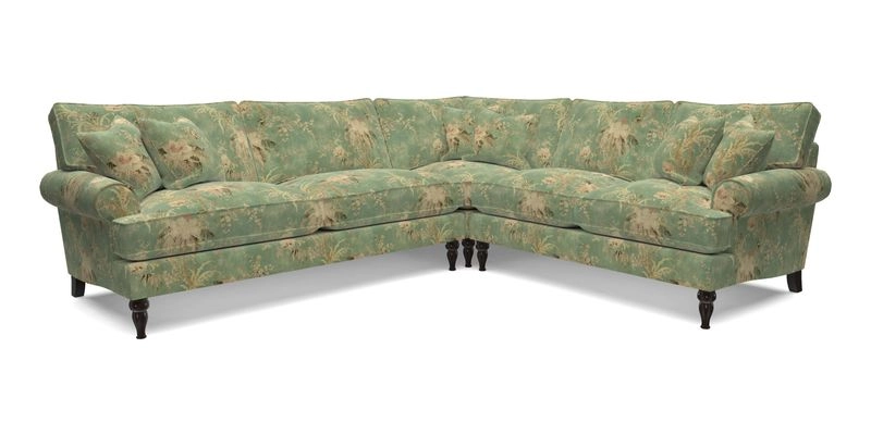 Cooksbridge LHF Corner Sofa in Cloth 21 Oak Leaf Beech