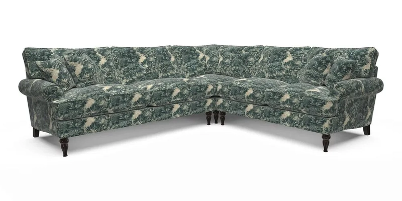 Cooksbridge LHF Corner Sofa in Cloth 21 Oak Leaf Beech
