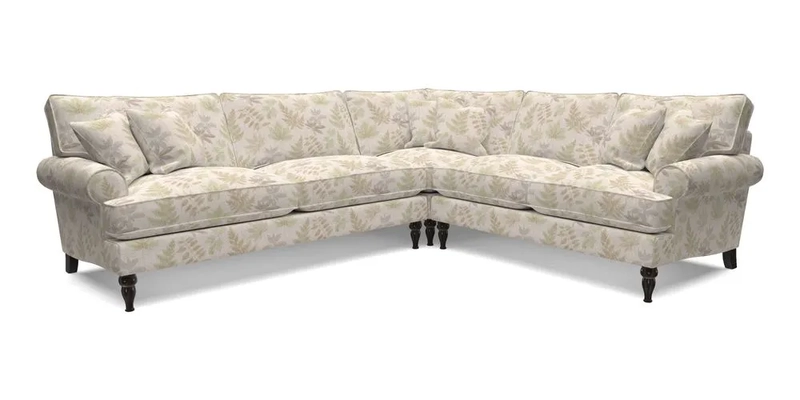 Cooksbridge LHF Corner Sofa in Cloth 21 Oak Leaf Beech