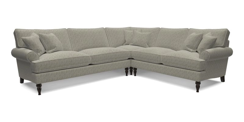 Cooksbridge LHF Corner Sofa in Cloth 21 Oak Leaf Beech