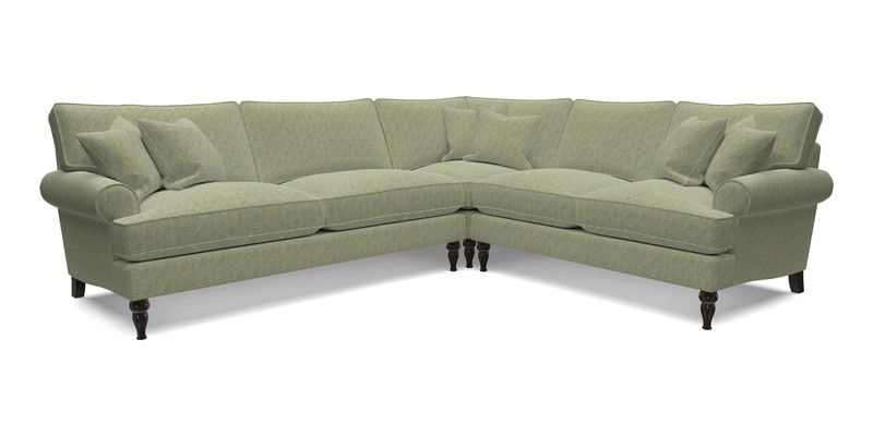 Cooksbridge LHF Corner Sofa in Cloth 21 Oak Leaf Beech