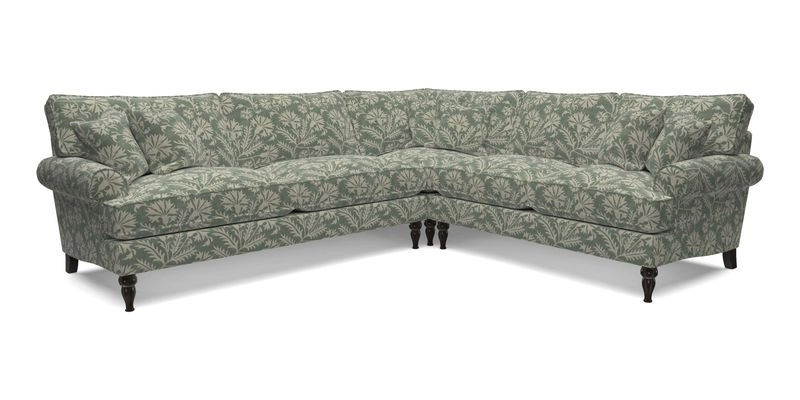 Cooksbridge LHF Corner Sofa in Cloth 21 Oak Leaf Beech