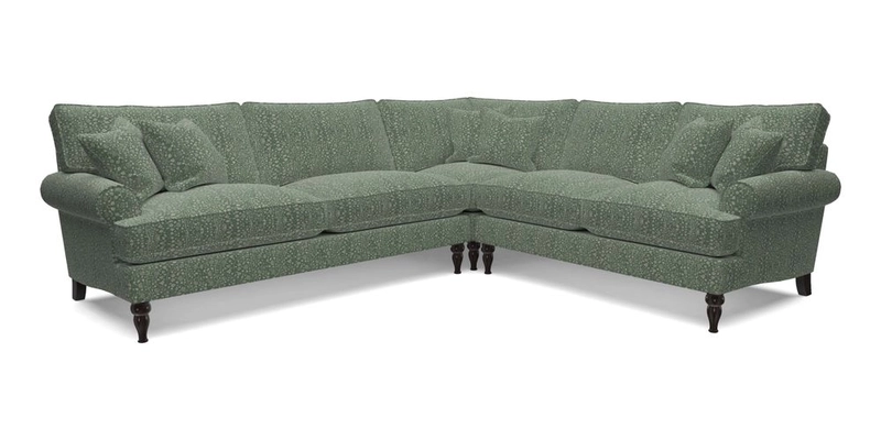 Cooksbridge LHF Corner Sofa in Cloth 21 Oak Leaf Beech
