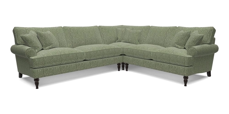 Cooksbridge LHF Corner Sofa in Cloth 21 Oak Leaf Beech