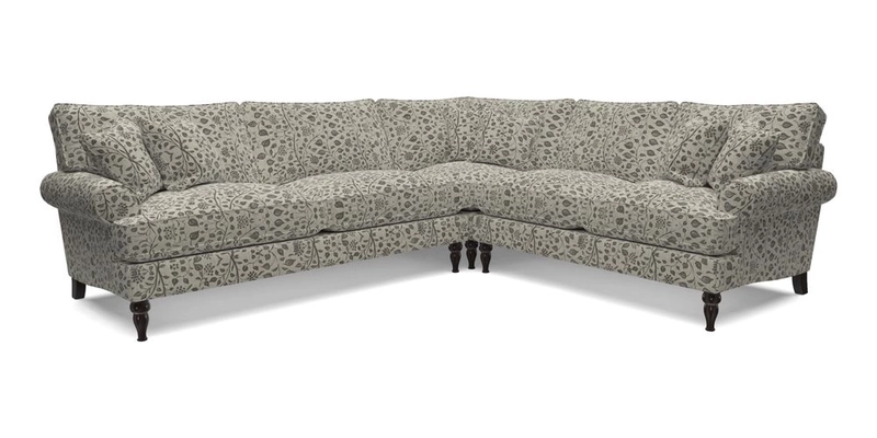 Cooksbridge LHF Corner Sofa in Cloth 21 Oak Leaf Beech