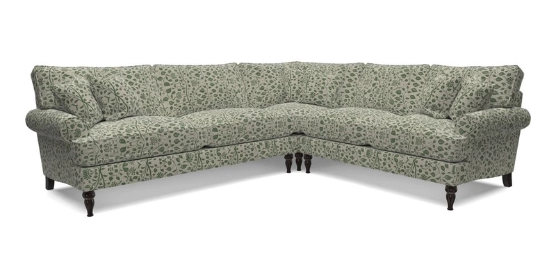 Cooksbridge LHF Corner Sofa in Cloth 21 Oak Leaf Beech