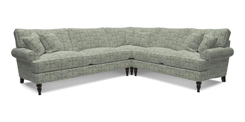 Cooksbridge LHF Corner Sofa in Cloth 21 Oak Leaf Beech