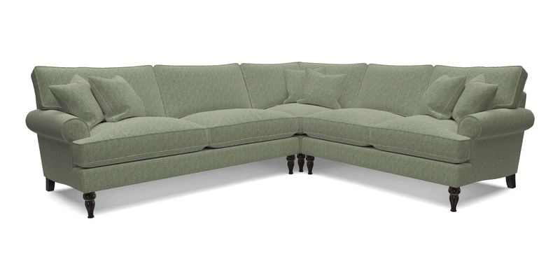 Cooksbridge LHF Corner Sofa in Cloth 21 Oak Leaf Beech
