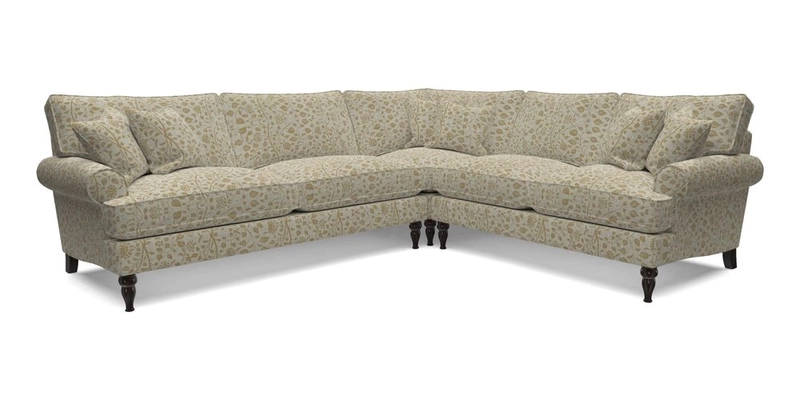 Cooksbridge LHF Corner Sofa in Cloth 21 Oak Leaf Beech