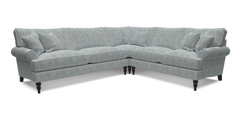 Cooksbridge LHF Corner Sofa in Cloth 21 Oak Leaf Beech