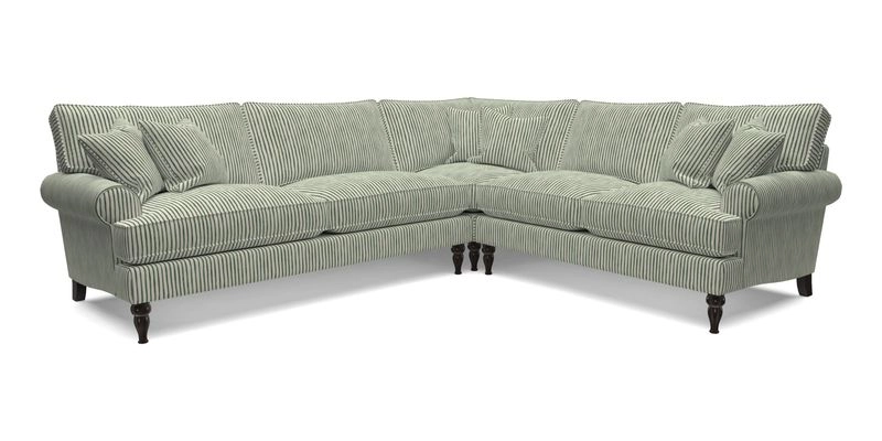 Cooksbridge LHF Corner Sofa in Cloth 21 Oak Leaf Beech