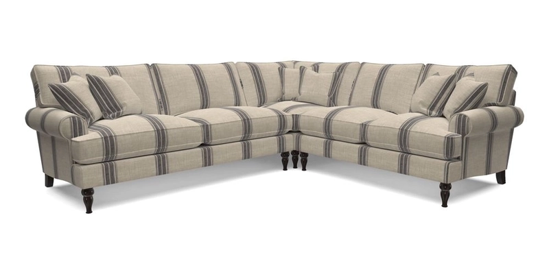 Cooksbridge LHF Corner Sofa in Cloth 21 Oak Leaf Beech