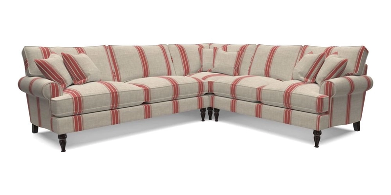 Cooksbridge LHF Corner Sofa in Cloth 21 Oak Leaf Beech