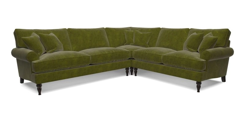 Cooksbridge LHF Corner Sofa in Cloth 21 Oak Leaf Beech
