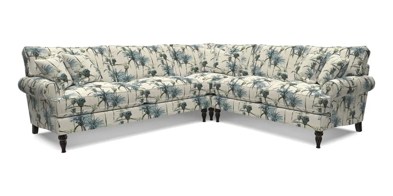 Cooksbridge LHF Corner Sofa in Cloth 21 Oak Leaf Beech