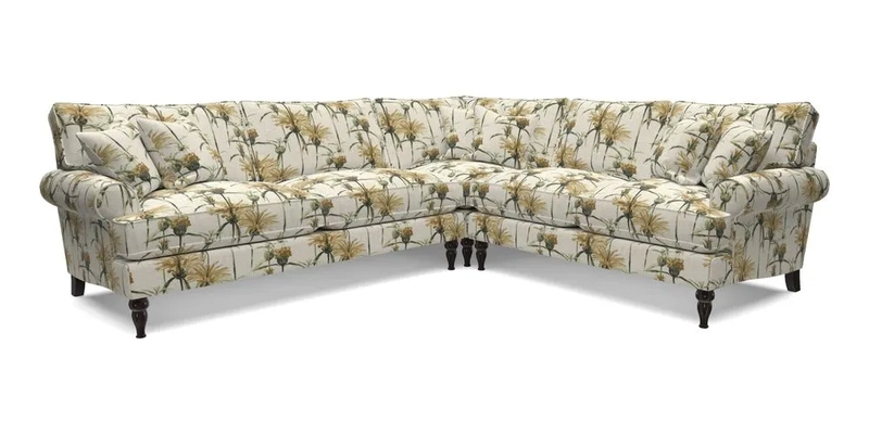 Cooksbridge LHF Corner Sofa in Cloth 21 Oak Leaf Beech