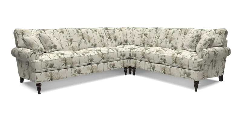 Cooksbridge LHF Corner Sofa in Cloth 21 Oak Leaf Beech