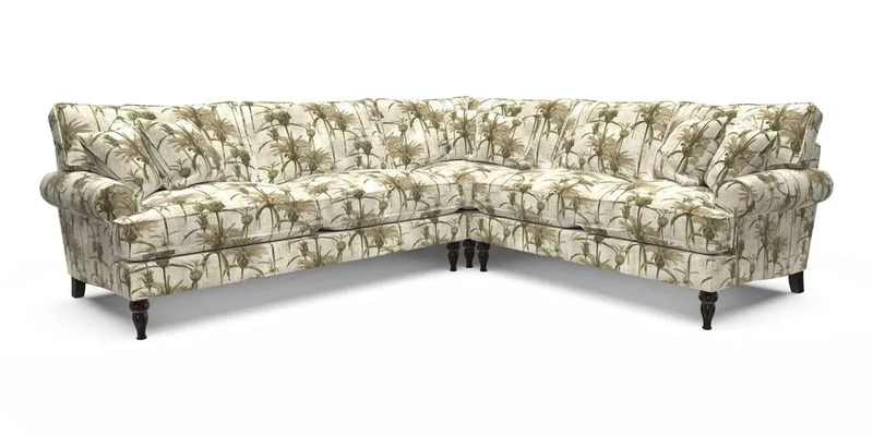 Cooksbridge LHF Corner Sofa in Cloth 21 Oak Leaf Beech