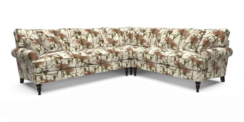 Cooksbridge LHF Corner Sofa in Cloth 21 Oak Leaf Beech