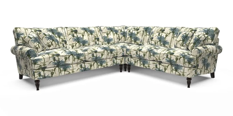 Cooksbridge LHF Corner Sofa in Cloth 21 Oak Leaf Beech
