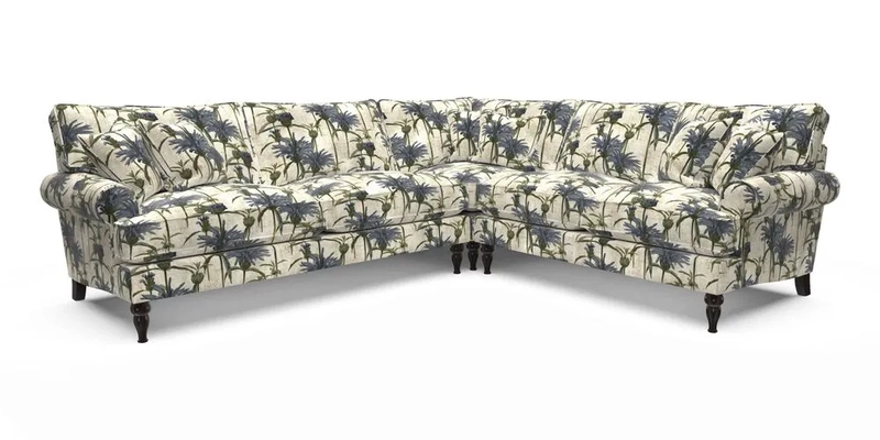 Cooksbridge LHF Corner Sofa in Cloth 21 Oak Leaf Beech