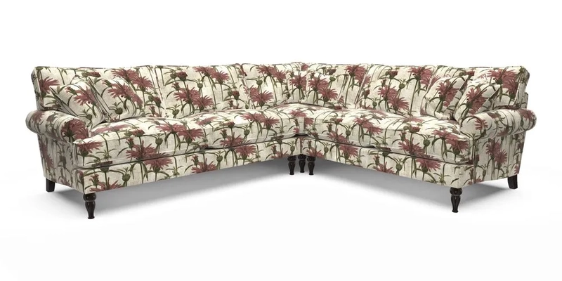 Cooksbridge LHF Corner Sofa in Cloth 21 Oak Leaf Beech