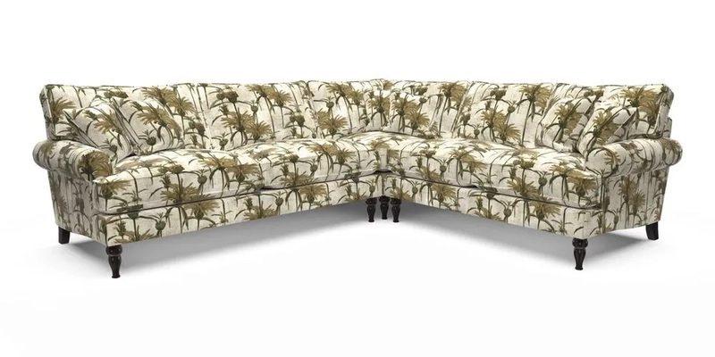 Cooksbridge LHF Corner Sofa in Cloth 21 Oak Leaf Beech