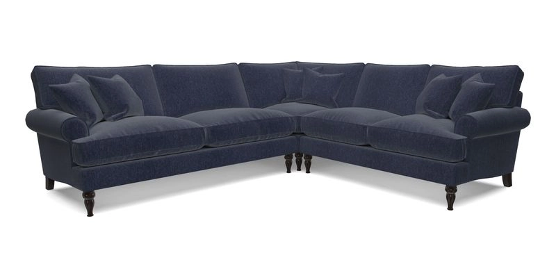 Cooksbridge LHF Corner Sofa in Cloth 21 Oak Leaf Beech
