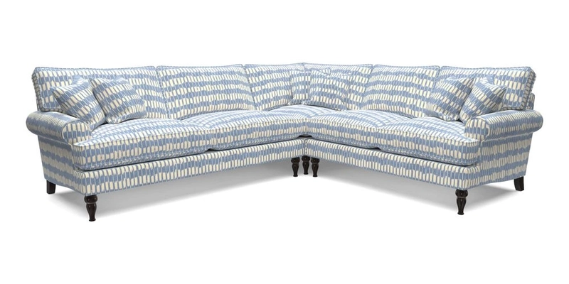 Cooksbridge LHF Corner Sofa in Cloth 21 Oak Leaf Beech