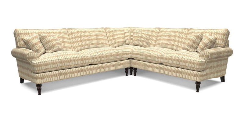 Cooksbridge LHF Corner Sofa in Cloth 21 Oak Leaf Beech
