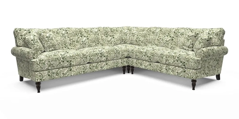 Cooksbridge LHF Corner Sofa in Cloth 21 Oak Leaf Beech