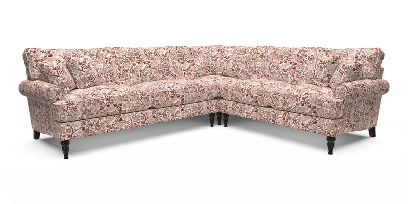 Cooksbridge LHF Corner Sofa in Cloth 21 Oak Leaf Beech