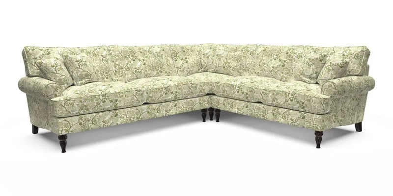 Cooksbridge LHF Corner Sofa in Cloth 21 Oak Leaf Beech