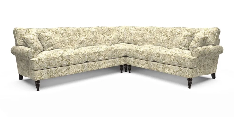 Cooksbridge LHF Corner Sofa in Cloth 21 Oak Leaf Beech