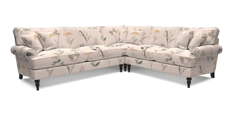 Cooksbridge LHF Corner Sofa in Cloth 21 Oak Leaf Beech