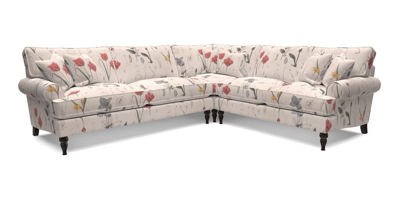 Cooksbridge LHF Corner Sofa in Cloth 21 Oak Leaf Beech