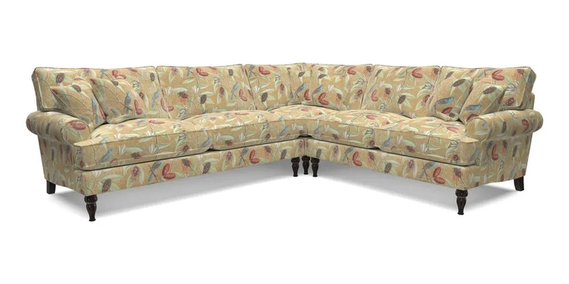 Cooksbridge LHF Corner Sofa in Cloth 21 Oak Leaf Beech
