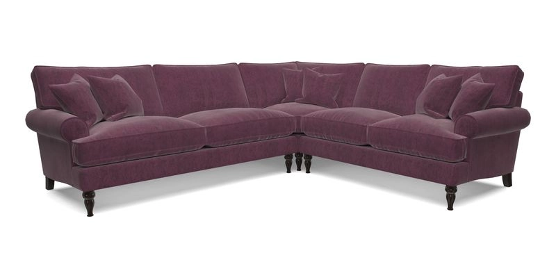 Cooksbridge LHF Corner Sofa in Cloth 21 Oak Leaf Beech