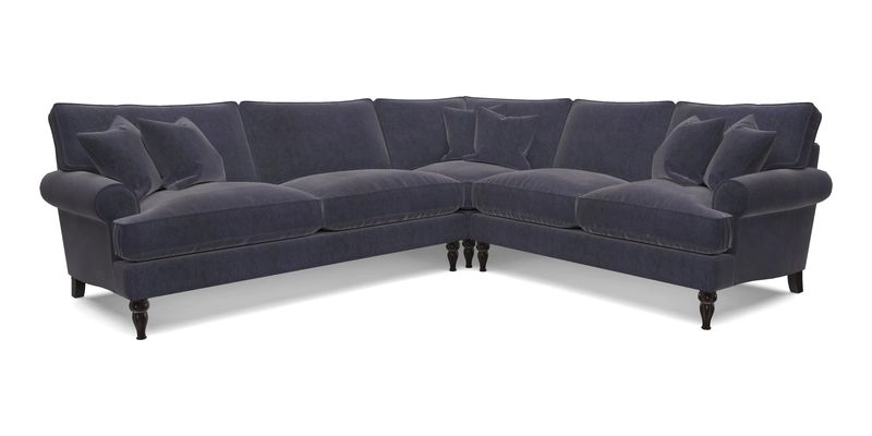 Cooksbridge LHF Corner Sofa in Cloth 21 Oak Leaf Beech