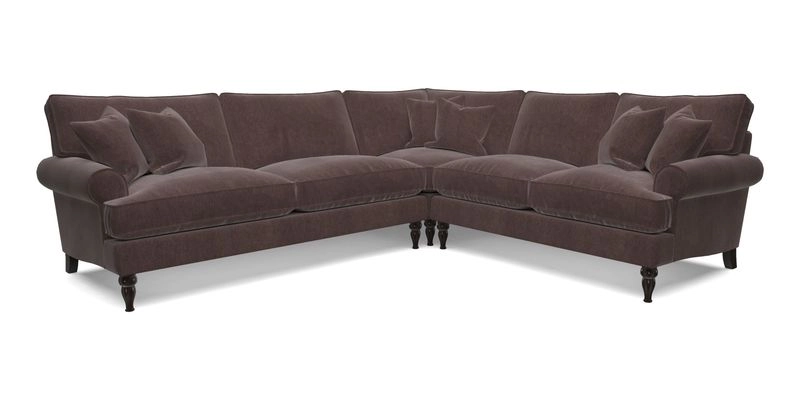 Cooksbridge LHF Corner Sofa in Cloth 21 Oak Leaf Beech