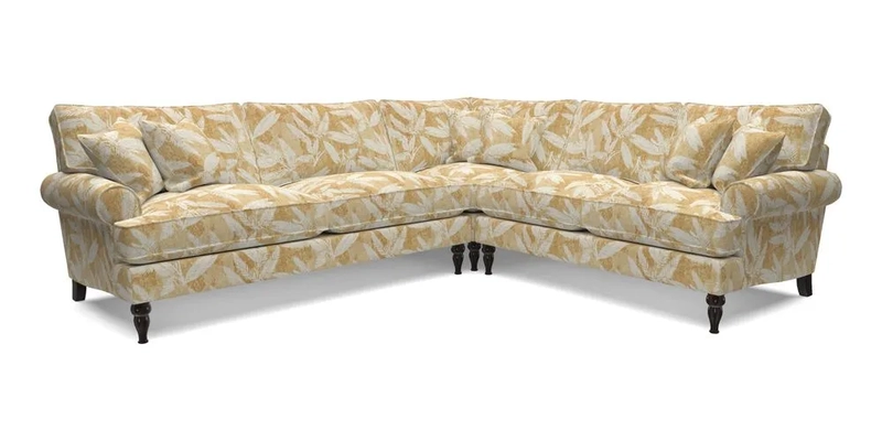 Cooksbridge LHF Corner Sofa in Cloth 21 Oak Leaf Beech
