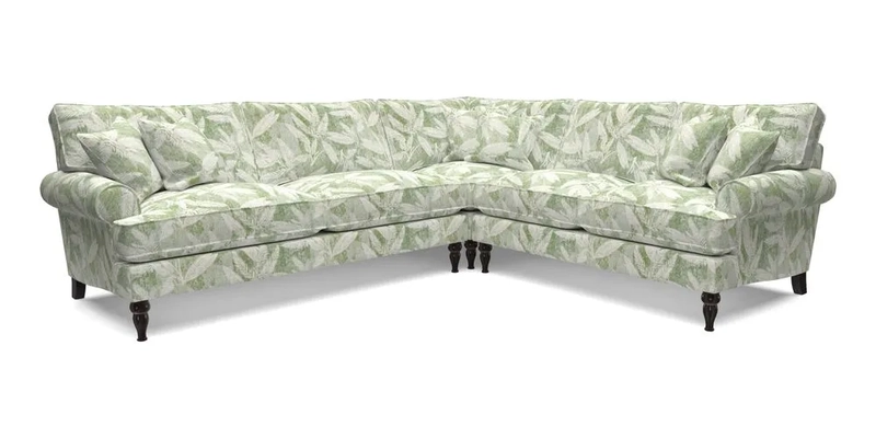 Cooksbridge LHF Corner Sofa in Cloth 21 Oak Leaf Beech
