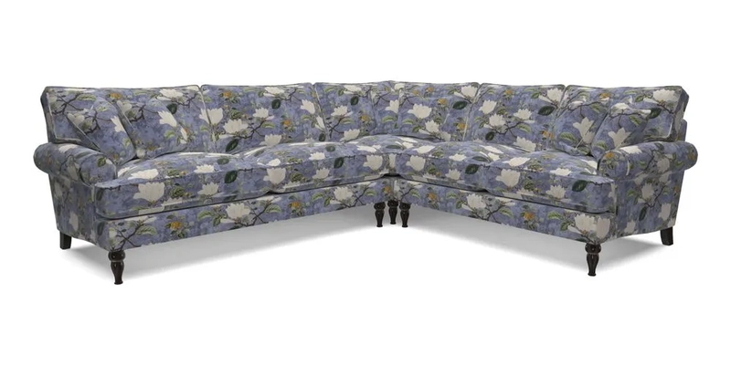 Cooksbridge LHF Corner Sofa in Cloth 21 Oak Leaf Beech