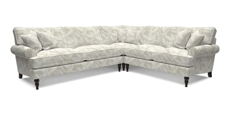 Cooksbridge LHF Corner Sofa in Cloth 21 Oak Leaf Beech