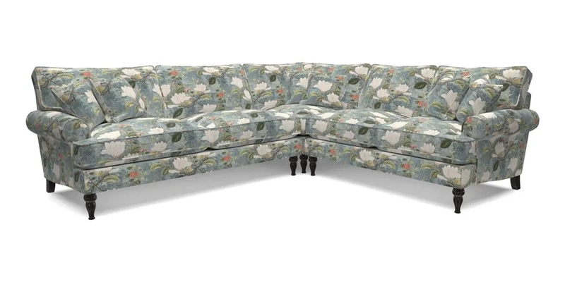 Cooksbridge LHF Corner Sofa in Cloth 21 Oak Leaf Beech