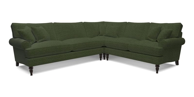 Cooksbridge LHF Corner Sofa in Cloth 21 Oak Leaf Beech