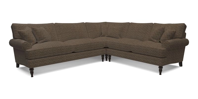Cooksbridge LHF Corner Sofa in Cloth 21 Oak Leaf Beech